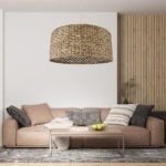 GLOBOSTAR® MANGATA 01850 Boho Κρεμαστό Φωτιστικό Οροφής με Ντουί 1 x E27 AC 220-240V IP20 - Καφέ - Μ90 x Π90 x Υ40cm - Image 11