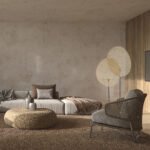 GLOBOSTAR® AZUL 02232 Boho Επιδαπέδιο Φωτιστικό με Ντουί 2 x E27 AC 220-240V IP20 - Μπεζ & Μαύρο - Μ90 x Π17 x Υ170cm - Image 11