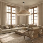 GLOBOSTAR® PUERTORICO 02099 Boho Κρεμαστό Φωτιστικό Οροφής με Ντουί 3 x E27 AC 220-240V IP20 - Μπεζ & Λευκό - Μ80 x Π80 x Υ35cm - Image 11