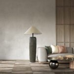 GLOBOSTAR® OLIANA 02315 Boho Επιδαπέδιο Φωτιστικό με Ντουί 1 x E27 AC 220-240V IP20 - Γκρι & Μπεζ - Μ55 x Π55 x Υ110cm - Image 10