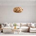 GLOBOSTAR® SARDIGNA 02218 Boho Κρεμαστό Φωτιστικό Οροφής με Ντουί 1 x E27 AC 220-240V IP20 - Καφέ - Μ60 x Π60 x Υ30cm - Image 11