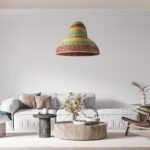 GLOBOSTAR® CABALLEROS 02058 Boho Κρεμαστό Φωτιστικό Οροφής με Ντουί 1 x E27 AC 220-240V IP20 - Πολύχρωμο - Μ70 x Π70 x Υ60cm - Image 11