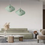 GLOBOSTAR® KENTUCKY 01864 Vintage Κρεμαστό Φωτιστικό Οροφής με Ντουί 1 x E27 AC 220-240V IP20 - Τιρκουάζ - Μ40 x Π40 x Υ30cm - Image 12