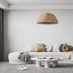 GLOBOSTAR® MANGATA 01847 Boho Κρεμαστό Φωτιστικό Οροφής με Ντουί 1 x E27 AC 220-240V IP20 - Μπεζ - Μ60 x Π60 x Υ28cm - Image 11