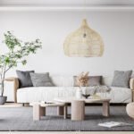 GLOBOSTAR® ADEJE 02210 Boho Κρεμαστό Φωτιστικό Οροφής με Ντουί 1 x E27 AC 220-240V IP20 - Μπεζ - Μ60 x Π60 x Υ60cm - Image 12