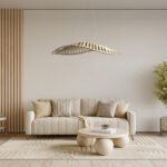 GLOBOSTAR® NANI 02285 Μοντέρνο Κρεμαστό Φωτιστικό Οροφής LED 36W 2880lm 120° AC 220-240V IP20 Φυσικό Λευκό 4500K - Lumileds SMD Chip - Μπεζ - Μ120 x Π48 x Υ18cm - 2 Χρόνια Εγγύηση - Image 12