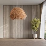 GLOBOSTAR® GUADELOUPE 02155 Boho Κρεμαστό Φωτιστικό Οροφής με Ντουί 1 x E27 AC 220-240V IP20 - Καφέ - Μ80 x Π80 x Υ60cm - Image 12