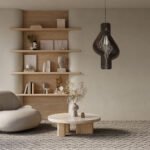 GLOBOSTAR® MIHIRO 02173 Boho Κρεμαστό Φωτιστικό Οροφής με Ντουί 1 x E27 AC 220-240V IP20 - Καφέ - Μ32 x Π32 x Υ56cm - Image 12