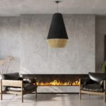 GLOBOSTAR® SALERNO 02080 Boho Κρεμαστό Φωτιστικό Οροφής με Ντουί 1 x E27 AC 220-240V IP20 - Μαύρο & Μπεζ - Μ50 x Π50 x Υ80cm - Image 11