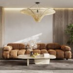 GLOBOSTAR® PALERMO 02153 Boho Φωτιστικό Οροφής με Ντουί 1 x E27 AC 220-240V IP20 - Μπεζ - Μ100 x Π100 x Υ55cm - Image 10