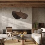 GLOBOSTAR® CUBA 01770 Boho Κρεμαστό Φωτιστικό Οροφής με Ντουί 1 x E27 AC 220-240V IP20 - Καφέ - Μ100 x Π100 x Y55cm - Image 13