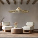 GLOBOSTAR® PALERMO 02311 Boho Κρεμαστό Φωτιστικό Οροφής με Ντουί 1 x E27 AC 220-240V IP20 - Μπεζ - Μ160 x Π160 x Υ45cm - Image 11