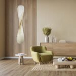 GLOBOSTAR® PRAIA 02317 Μοντέρνο Κρεμαστό Φωτιστικό Οροφής με Ντουί 2 x E27 AC 220-240V IP20 - Μπεζ & Λευκό - Μ25 x Π25 x Υ145cm - Image 11