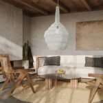 GLOBOSTAR® KENTUCKY 01883 Vintage Κρεμαστό Φωτιστικό Οροφής με Ντουί 1 x E27 AC 220-240V IP20 - Λευκό - Μ60 x Π60 x Υ90cm - Image 12