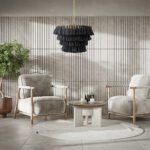 GLOBOSTAR® MISSOULA 02091 Boho Κρεμαστό Φωτιστικό Οροφής με Ντουί 1 x E27 AC 220-240V IP20 - Μαύρο & Χρυσό - Μ60 x Π60 x Υ40cm - Image 11