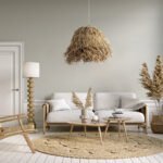 GLOBOSTAR® GUADELOUPE 02157 Boho Κρεμαστό Φωτιστικό Οροφής με Ντουί 1 x E27 AC 220-240V IP20 - Μπεζ - Μ50 x Π50 x Υ40cm - Image 11