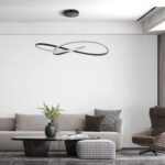 GLOBOSTAR® DEXTER 60917 Μοντέρνο Κρεμαστό Φωτιστικό Οροφής LED 120W 13440lm 300° AC 220-240V IP20 Ρυθμιζόμενο Λευκό CCT με Χειριστήριο από 2700K έως 6000K Dimmable - Lumileds SMD Chip - Μαύρο Ματ - Μ103 x Π103 x Υ22cm - 3 Χρόνια Εγγύηση - Image 11