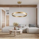 GLOBOSTAR® VENOM 61181 Μοντέρνο Κρεμαστό Φωτιστικό Οροφής LED 67W 7863lm 120° AC 220-240V IP20 Ρυθμιζόμενο Λευκό CCT με Χειριστήριο από 2700K έως 6000K Dimmable - Lumileds SMD Chip - Χρυσό Βούρτσας - Μ80 x Π80 x Υ6.5cm - 3 Χρόνια Εγγύηση - Image 12