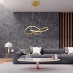 GLOBOSTAR® DEXTER 61051 Μοντέρνο Κρεμαστό Φωτιστικό Οροφής LED 72W 8064lm 300° AC 220-240V IP20 Ρυθμιζόμενο Λευκό CCT με Χειριστήριο από 2700K έως 6000K Dimmable - Lumileds SMD Chip - Χρυσό Βούρτσας - Μ56 x Π56 x Υ14cm - 3 Χρόνια Εγγύηση - Image 11