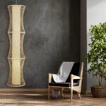 GLOBOSTAR® HIBISCUS 01783 Boho Κρεμαστό Φωτιστικό Οροφής με Ντουί 1 x E27 AC 220-240V IP20 - Μπεζ - Μ35 x Π35 x Υ150cm - Image 10