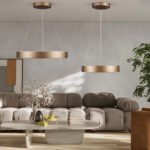 GLOBOSTAR® SALEM 61244 Μοντέρνο Κρεμαστό Φωτιστικό Οροφής LED 75W 8625lm 120° AC 220-240V IP20 Ρυθμιζόμενο Λευκό CCT με Χειριστήριο από 2700K έως 6000K Dimmable - Lumileds SMD Chip - Καφέ Ματ - Μ45 x Π45 x Υ7cm - 3 Χρόνια Εγγύηση - Image 11