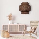 GLOBOSTAR® MALDIVES 01658 Boho Κρεμαστό Φωτιστικό Οροφής με Ντουί 1 x E27 AC 220-240V IP20 - Καφέ - Μ56 x Π56 x Υ54cm - Image 10