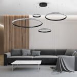 GLOBOSTAR® DIAMOND TETRA 61148 Μοντέρνο Κρεμαστό Φωτιστικό Οροφής LED 150W 18379lm 360° AC 220-240V IP20 Ρυθμιζόμενο Λευκό CCT με Χειριστήριο από 2700K έως 6000K Dimmable - Lumileds SMD Chip - Μαύρο Ματ - Μ150 x Π150 x Υ120cm - 3 Χρόνια Εγγύηση - Image 11