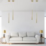 GLOBOSTAR® TEARS 61310 Μοντέρνο Κρεμαστό Φωτιστικό Οροφής LED 3W 330lm 180° AC 220-240V IP20 Ρυθμιζόμενο Λευκό CCT με On/Off 2700K/4500K/6000K - Lumileds SMD Chip - Χρυσό Βούρτσας - Μ3.2 x Π3.2 x Υ51.5cm - 3 Χρόνια Εγγύηση - Image 13