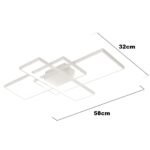 SE LED 4 TESSERA WHITE 58*32*10cm 3CCT WITH MEMORY IP20 28W 2 YEARS WARRANTY - Image 2