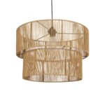 GLOBOSTAR® ROXXI 205-0020 Boho Κρεμαστό Φωτιστικό Οροφής με Ντουί 1 x E27 AC 220-240V IP20 - Μπεζ - M50 x Π50 x Υ36cm - Image 2