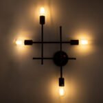 GLOBOSTAR® PIPING 00662 Vintage Φωτιστικό Τοίχου - Απλίκα με Ντουί 4 x E27 AC 220-240V IP20 - Χάλκινο - Μ40 x Π9 x Υ52cm - Image 3