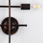 GLOBOSTAR® PIPING 00662 Vintage Φωτιστικό Τοίχου - Απλίκα με Ντουί 4 x E27 AC 220-240V IP20 - Χάλκινο - Μ40 x Π9 x Υ52cm - Image 6