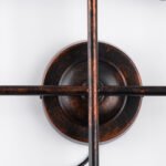 GLOBOSTAR® PIPING 00662 Vintage Φωτιστικό Τοίχου - Απλίκα με Ντουί 4 x E27 AC 220-240V IP20 - Χάλκινο - Μ40 x Π9 x Υ52cm - Image 7