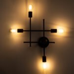 GLOBOSTAR® PIPING 00663 Vintage Φωτιστικό Τοίχου - Απλίκα με Ντουί 4 x E27 AC 220-240V IP20 - Μπρούτζινο - Μ40 x Π9 x Υ52cm - Image 3