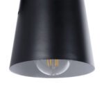 GLOBOSTAR® AMY 00947 Μοντέρνο Φωτιστικό Τοίχου - Απλίκα με Ντουί 1 x E27 AC 220-240V IP20 - Μαύρο & Μπεζ - Μ13 x Π22 x Υ25.5cm - Image 7