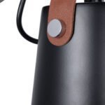 GLOBOSTAR® AMY 00947 Μοντέρνο Φωτιστικό Τοίχου - Απλίκα με Ντουί 1 x E27 AC 220-240V IP20 - Μαύρο & Μπεζ - Μ13 x Π22 x Υ25.5cm - Image 8