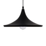 GLOBOSTAR® SHANGHAI 01025-B Μοντέρνο Κρεμαστό Φωτιστικό Οροφής με Ντουί 1 x E27 AC 220-240V IP20 - Μαύρο & Χρυσό - Μ37 x Π37 x Υ20cm - Image 5