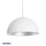 GLOBOSTAR® CHIME 01030 Μοντέρνο Κρεμαστό Φωτιστικό Οροφής με Ντουί 1 x E27 AC 220-240V IP20 - Λευκό - Μ30 x Π30 x Υ16cm