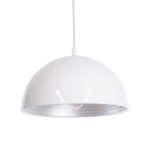 GLOBOSTAR® CHIME 01030 Μοντέρνο Κρεμαστό Φωτιστικό Οροφής με Ντουί 1 x E27 AC 220-240V IP20 - Λευκό - Μ30 x Π30 x Υ16cm - Image 2