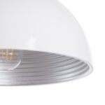 GLOBOSTAR® CHIME 01030 Μοντέρνο Κρεμαστό Φωτιστικό Οροφής με Ντουί 1 x E27 AC 220-240V IP20 - Λευκό - Μ30 x Π30 x Υ16cm - Image 9