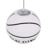 GLOBOSTAR® SPALDING NBA 01031 Παιδικό Κρεμαστό Φωτιστικό Οροφής με Ντουί 1 x E27 AC 220-240V IP20 - Λευκό & Μαύρο - Μ25 x Π25 x Υ25cm - Image 7