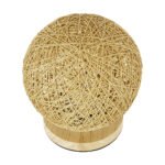 GLOBOSTAR® OCEANA 01336 Boho Επιτραπέζιο Φωτιστικό Πορτατίφ με Ντουί 1 x E27 AC 220-240V IP20 - Μπεζ - M20 x Π20 x Υ22cm - Image 4