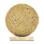 GLOBOSTAR® OCEANA 01336 Boho Επιτραπέζιο Φωτιστικό Πορτατίφ με Ντουί 1 x E27 AC 220-240V IP20 - Μπεζ - M20 x Π20 x Υ22cm - Image 5