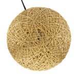 GLOBOSTAR® OCEANA 01336 Boho Επιτραπέζιο Φωτιστικό Πορτατίφ με Ντουί 1 x E27 AC 220-240V IP20 - Μπεζ - M20 x Π20 x Υ22cm - Image 6