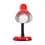 GLOBOSTAR® STUDENT 01535 Μοντέρνο Επιτραπέζιο Φωτιστικό Πορτατίφ με Ντουί 1 x E27 AC 220-240V IP20 - Κόκκινο & Μαύρο - Μ12 x Π12 x Υ32cm - Image 5