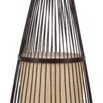 GLOBOSTAR® AZORES 01756 Boho Επιδαπέδιο Φωτιστικό με Ντουί 1 x E27 AC 220-240V IP20 - Καφέ & Μπεζ - Μ40 x Π40 x Υ150cm - Image 6