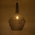 GLOBOSTAR® KENTUCKY 01884 Vintage Κρεμαστό Φωτιστικό Οροφής με Ντουί 1 x E27 AC 220-240V IP20 - Καφέ - Μ60 x Π60 x Υ90cm - Image 3