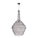 GLOBOSTAR® KENTUCKY 01884 Vintage Κρεμαστό Φωτιστικό Οροφής με Ντουί 1 x E27 AC 220-240V IP20 - Καφέ - Μ60 x Π60 x Υ90cm - Image 4