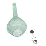 GLOBOSTAR® KENTUCKY 01885 Vintage Κρεμαστό Φωτιστικό Οροφής με Ντουί 1 x E27 AC 220-240V IP20 - Τιρκουάζ - Μ60 x Π60 x Υ90cm - Image 11