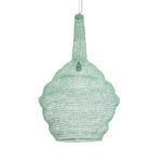 GLOBOSTAR® KENTUCKY 01885 Vintage Κρεμαστό Φωτιστικό Οροφής με Ντουί 1 x E27 AC 220-240V IP20 - Τιρκουάζ - Μ60 x Π60 x Υ90cm - Image 2